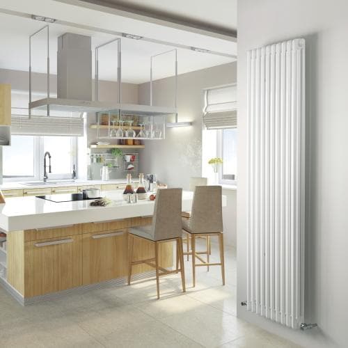 MHS 3 column Vertical 1800 High in White