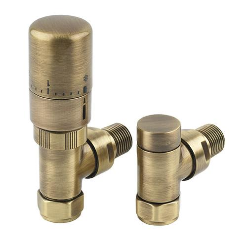 Radius Angled TRV 15mm Antique Brass
