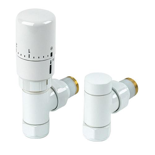 Radius Angled TRV 15mm White MHS