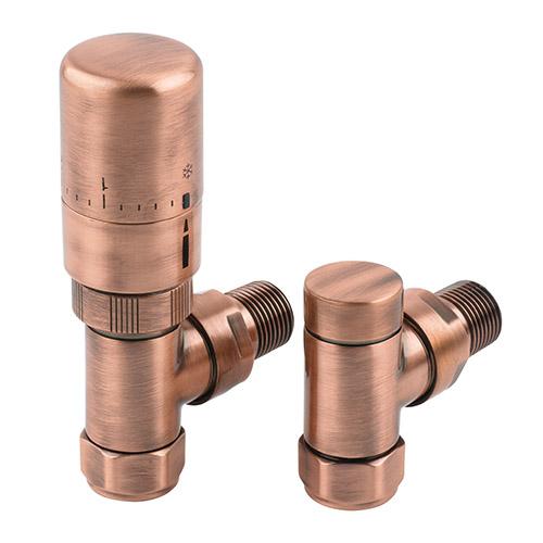 Radius Angled TRV 15mm Antique Copper